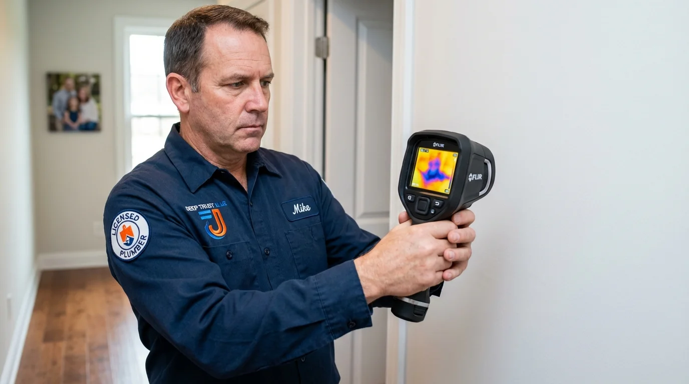 Thermal imaging leak detection by Johns Plumbing LLC in Nanty Glo